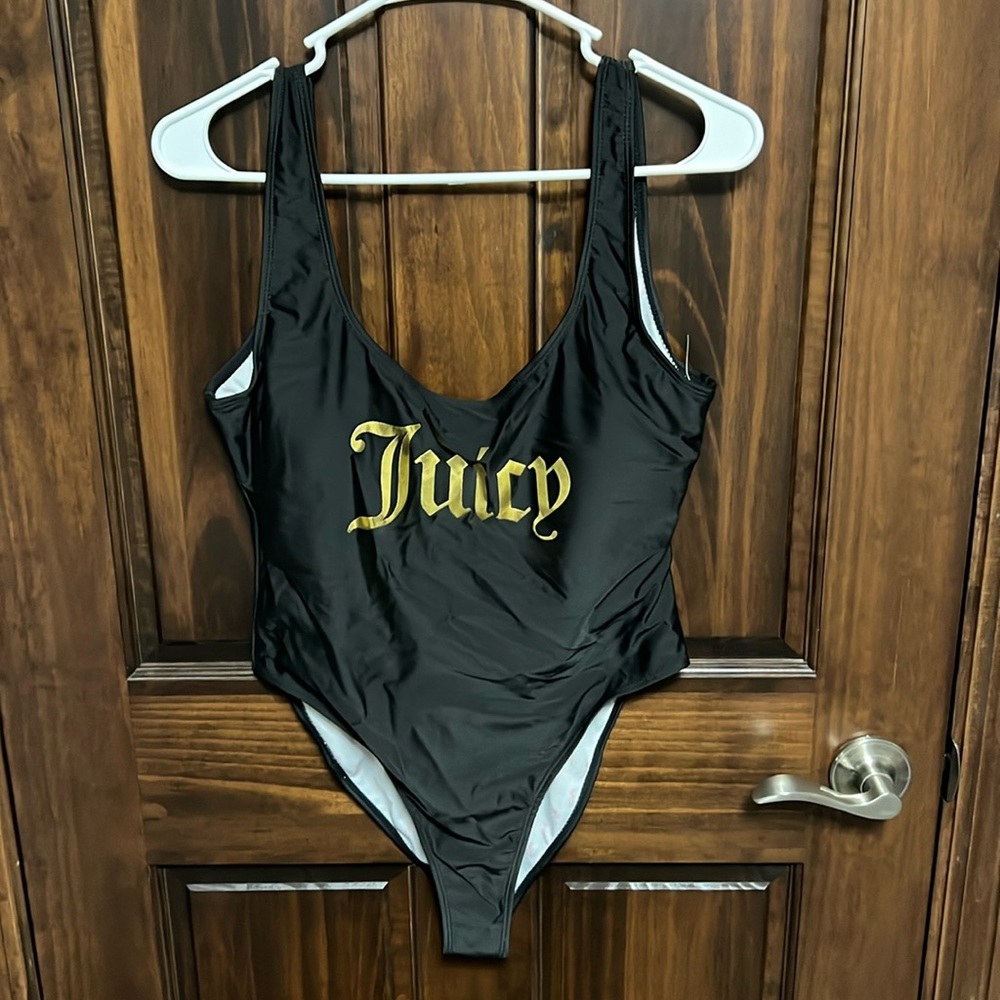 NWOT- Juicy couture bathing suit- black label